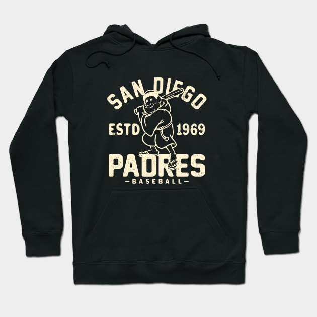 Retro San Diego Padres 2 by Buck Tee Hoodie by Buck Tee